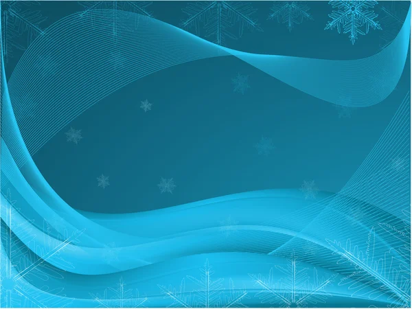 Abstracte Sneeuwvlok achtergrond met organische golven — Stockvector