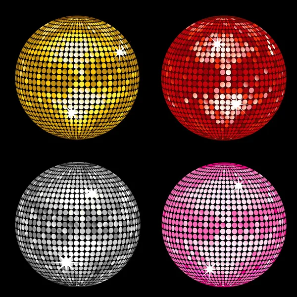 Bolas de disco — Vector de stock