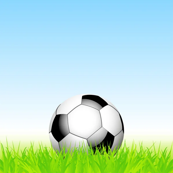 Football détaillé éclatement dans le centre de fond tourbillonnant — Image vectorielle