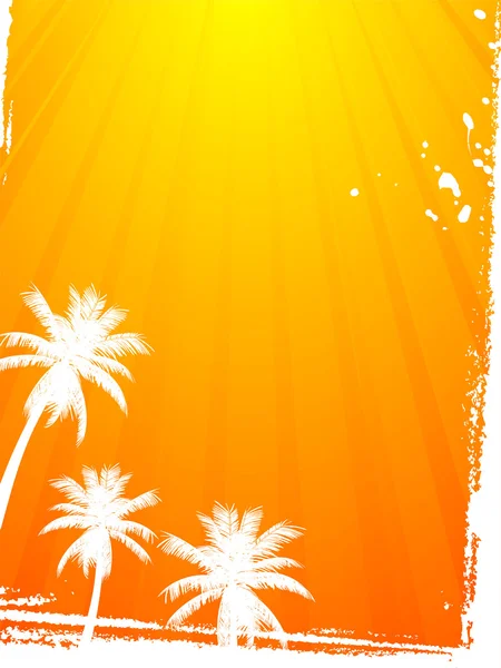 Summer, palm — Stock Vector