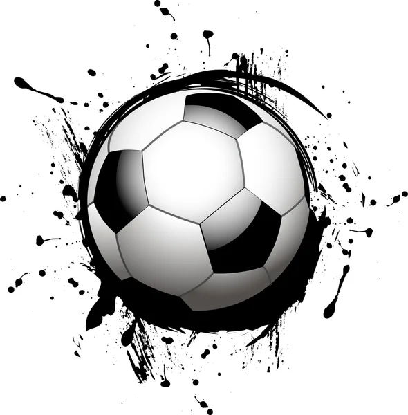 Vector football ball (soccer) — Stock Vector