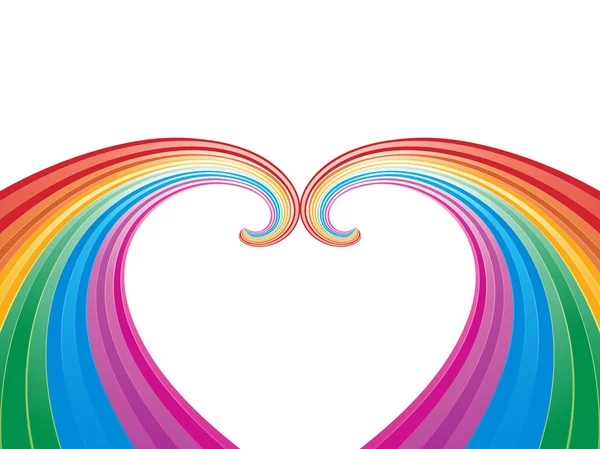 Abstract regenboog lijnen vector achtergrond — Stockvector