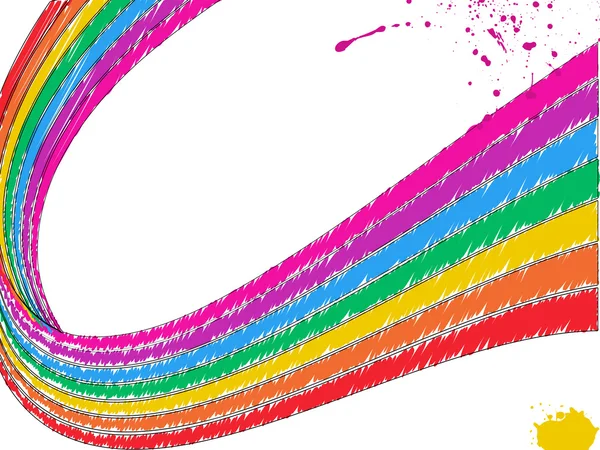 虹の抽象的なベクトル — ストックベクタ