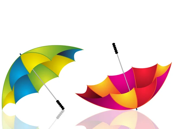 Colour umbrellas — Stock Vector