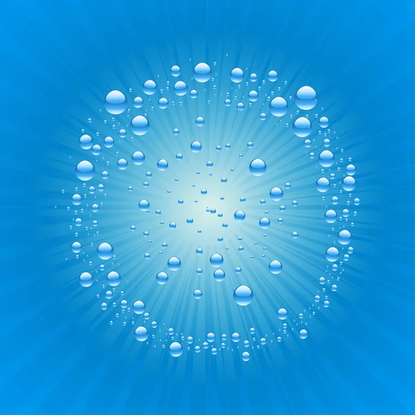 Wasser und Blasen — Stockvektor