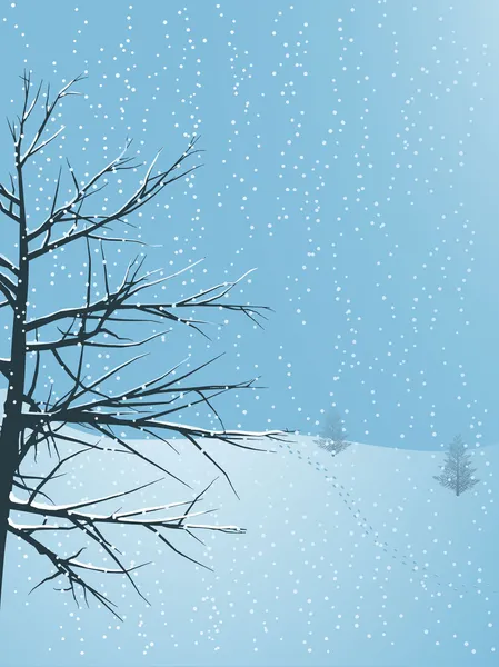 Winterlandschap — Stockvector