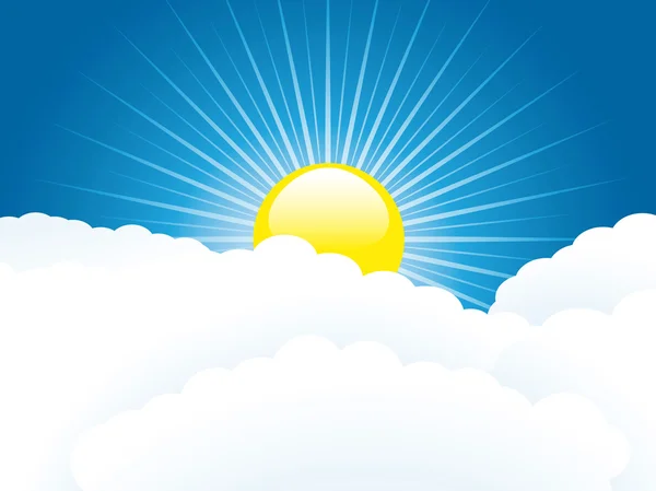 Vektorgrafiken Sonne Uber Wolken Vektorbilder Sonne Uber Wolken Depositphotos