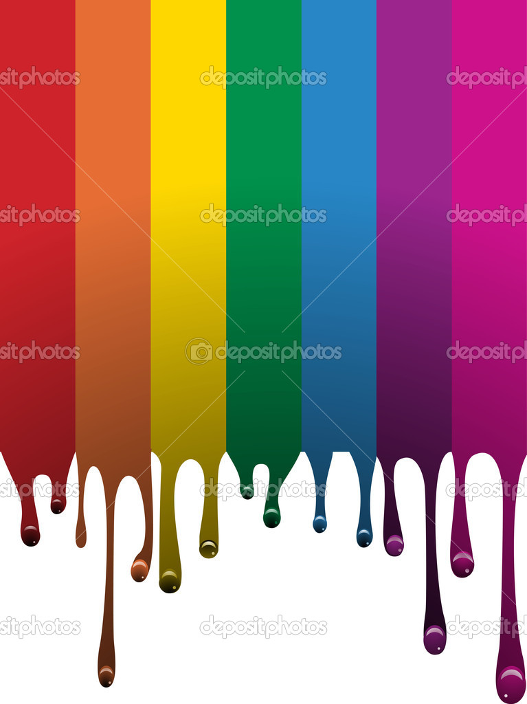 Abstract rainbow lines vector background