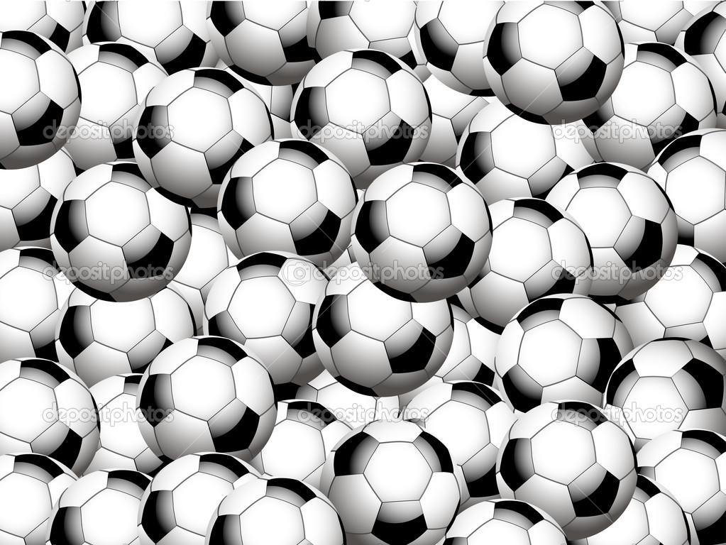 Shiny soccer ball waiting to be kicked, vector