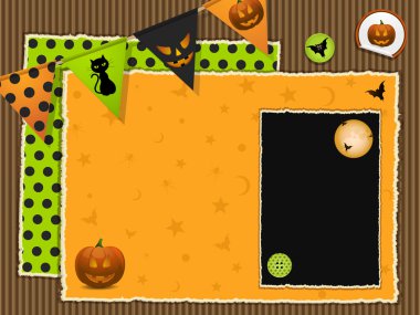 Cadılar Bayramı scrapbook arka plan