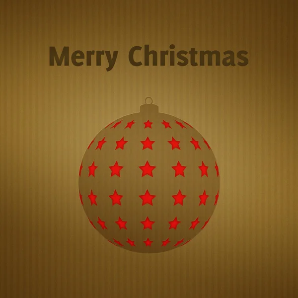 Christmas cut out bauble background — Stock Photo, Image