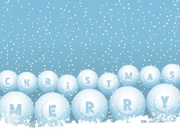 Бінго лотереї м'яч Різдвяні сніжки — стоковий вектор