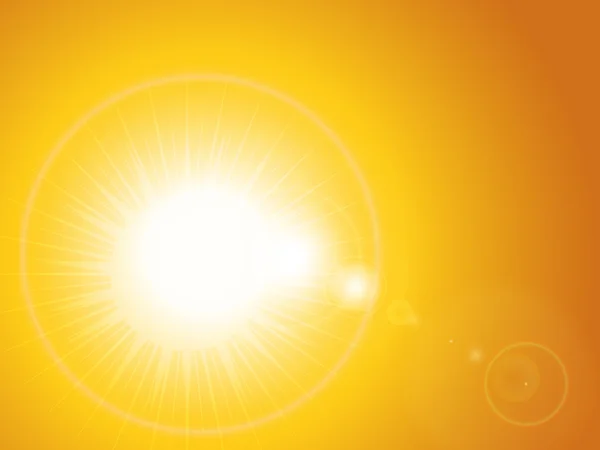 Літній краєвид захід сонця небо — стоковий вектор
