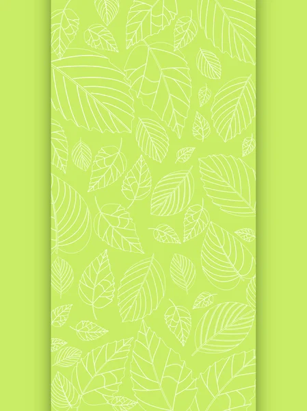 Spring Leaf Panel Hintergrund — Stockvektor