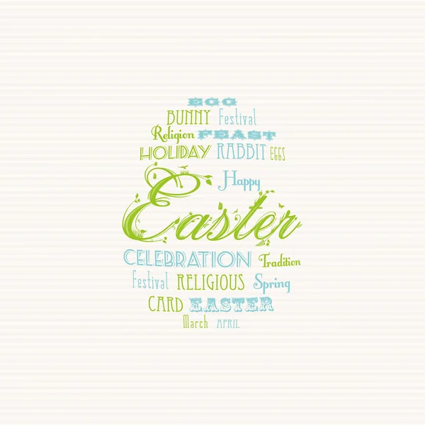 Easter typography background — Stock Vector