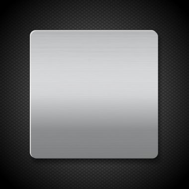 doku siyah arka plan üzerinde fırçalanmış metal paneli