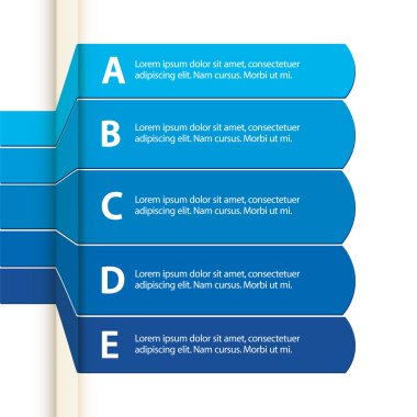 Mavi kağıt Infographic