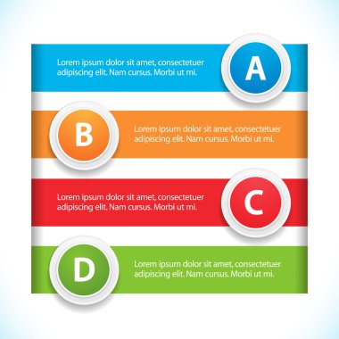 Banner ve buton Infographic