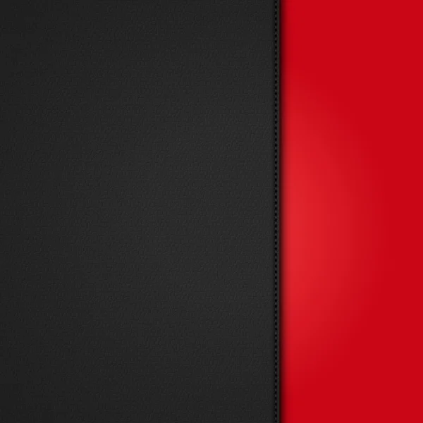 Black leather background panel on red — Stock Vector