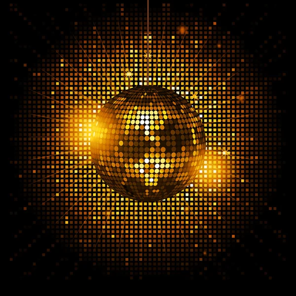 Disco labdát fél background2 — Stock Vector