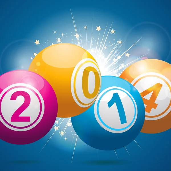 2014 bingo loto topları — Stok Vektör