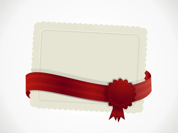 Gift card en lint — Stockvector