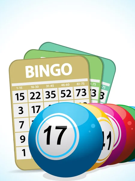 Bingo topları ve cards2 — Stok Vektör