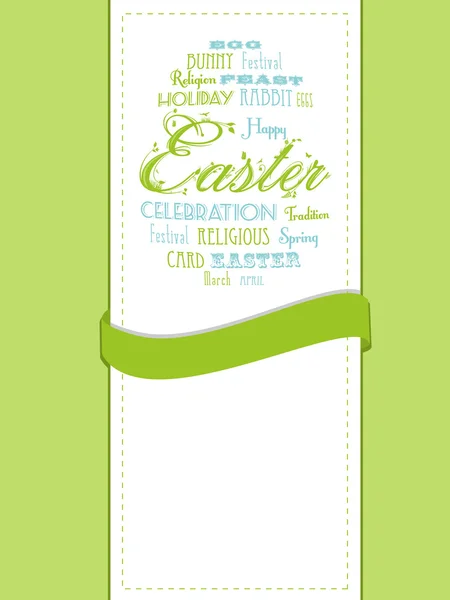 Easter background with ribbon — Stock Vector