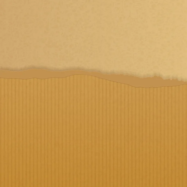 撕裂的棕色纸背景 — 图库矢量图片
