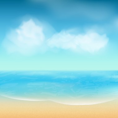 Yaz deniz ve kum arka plan