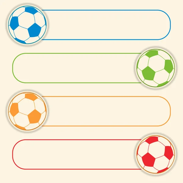 Football button graphic — Stock Vector