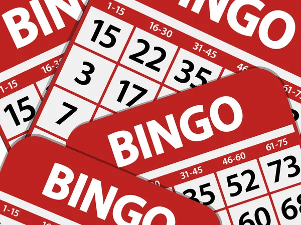 Fondo de tarjeta de bingo — Vector de stock