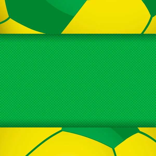 Voetbal Brazilië deelvenster achtergrond — Stockvector