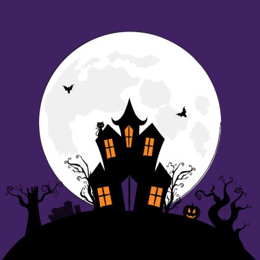 spooky Halloween house