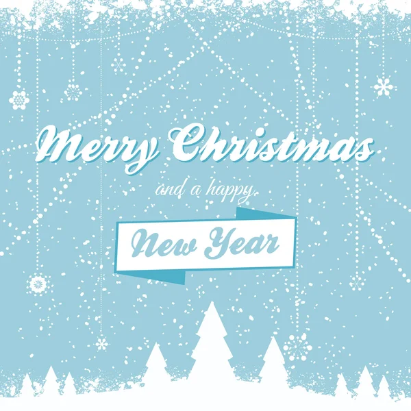 Christmas vector background with message bue — Stock Vector