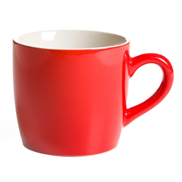 Caneca de café vermelho — Fotografia de Stock