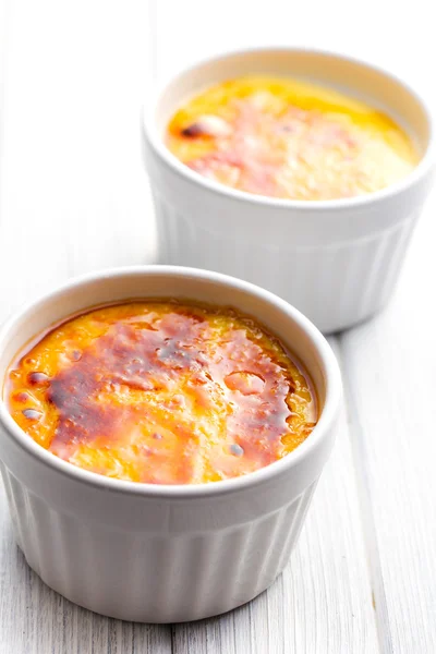 Creme brulee miski ceramiczne — Zdjęcie stockowe