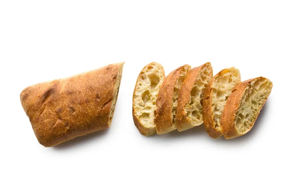 Plátky chleba ciabatta — Stock fotografie