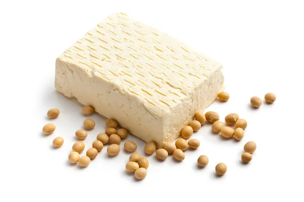 Tofu en soja bonen — Stockfoto