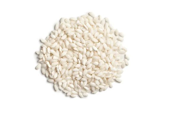 Der ungekochte Arborio-Reis — Stockfoto