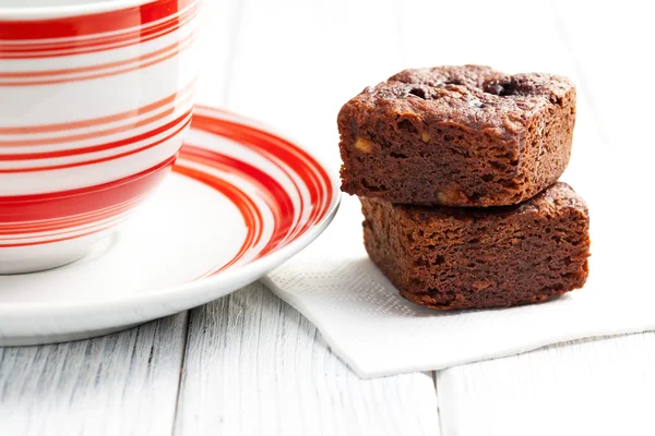 Chocolate brownies dessert — Stock Photo, Image