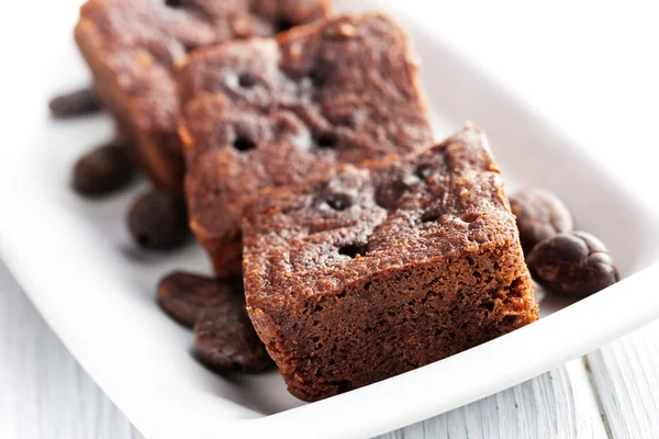 Chocolate brownies dessert — Stock Photo, Image