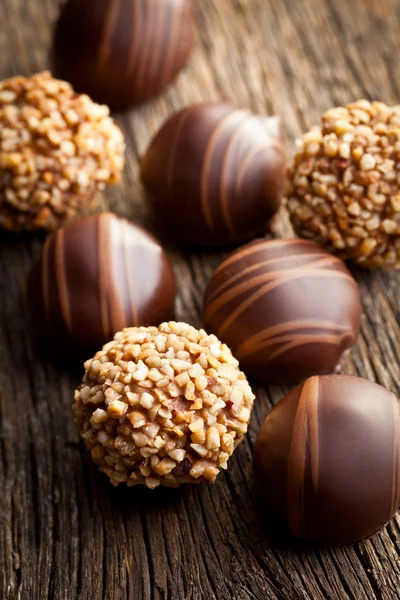 Chocolate pralines — Stock Photo, Image