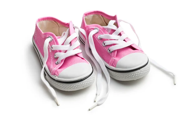 Pink baby sneakers Stock Picture