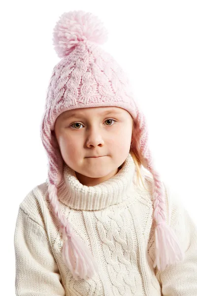 Niña con ropa de abrigo . —  Fotos de Stock