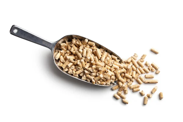 Pellets de madera biocombustible . — Foto de Stock