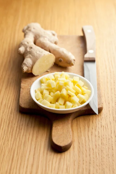 Sliced ginger root — Stock Photo, Image