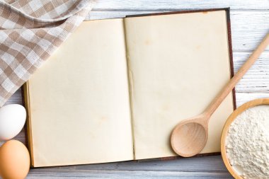 blank recipe book clipart