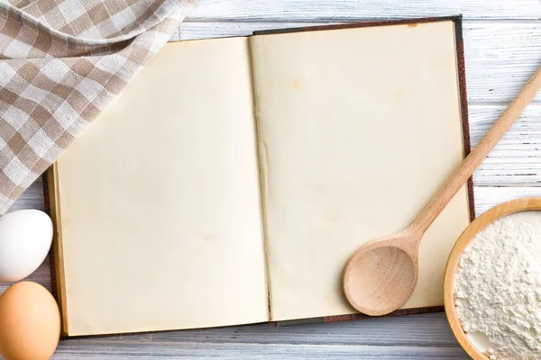 Libro de recetas en blanco —  Fotos de Stock