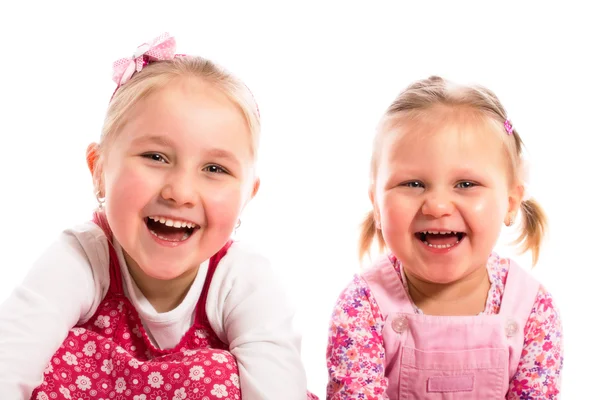 Two laughing sisters — Stock Photo, Image